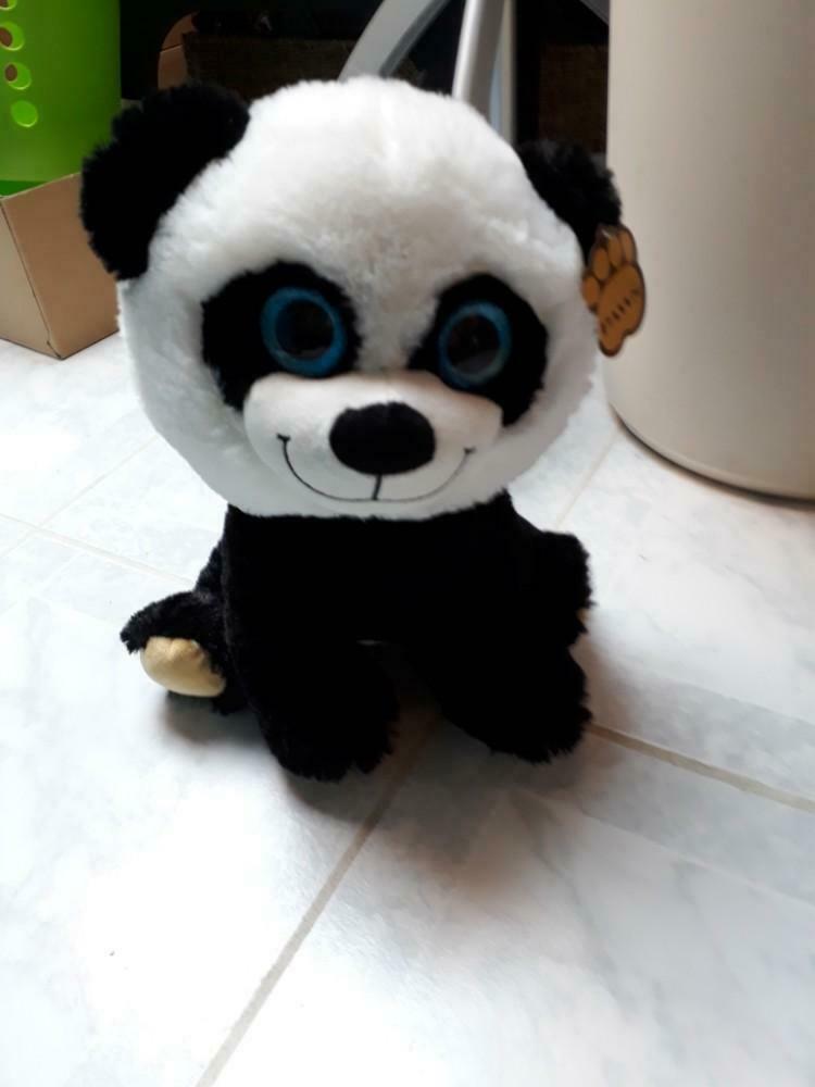 Nieuwe panda knuffel met grote blauwe ogen, Kinderen en Baby's, Speelgoed | Knuffels en Pluche, Ophalen of Verzenden, Nieuw, Overige typen