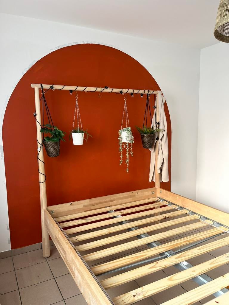 IKEA GJÖRA bed 140x200, Huis en Inrichting, Slaapkamer | Bedden, Ophalen, Gebruikt, 140 cm, Twijfelaar