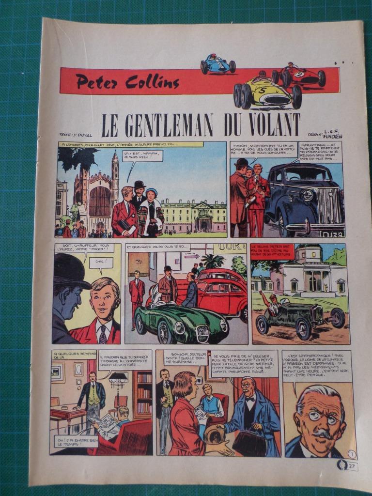Peter Collins le gentleman du volant (Funcken) - 1966 - 4 p, Ophalen of Verzenden, Overige figuren, Gebruikt, Overige typen