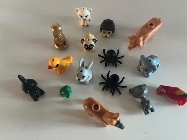 lego lot kleine dieren, Enlèvement ou Envoi, Utilisé, Briques en vrac, Lego
