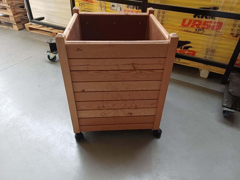 Houten bak voor brandhout, Tuin en Terras, Brandhout, Ophalen