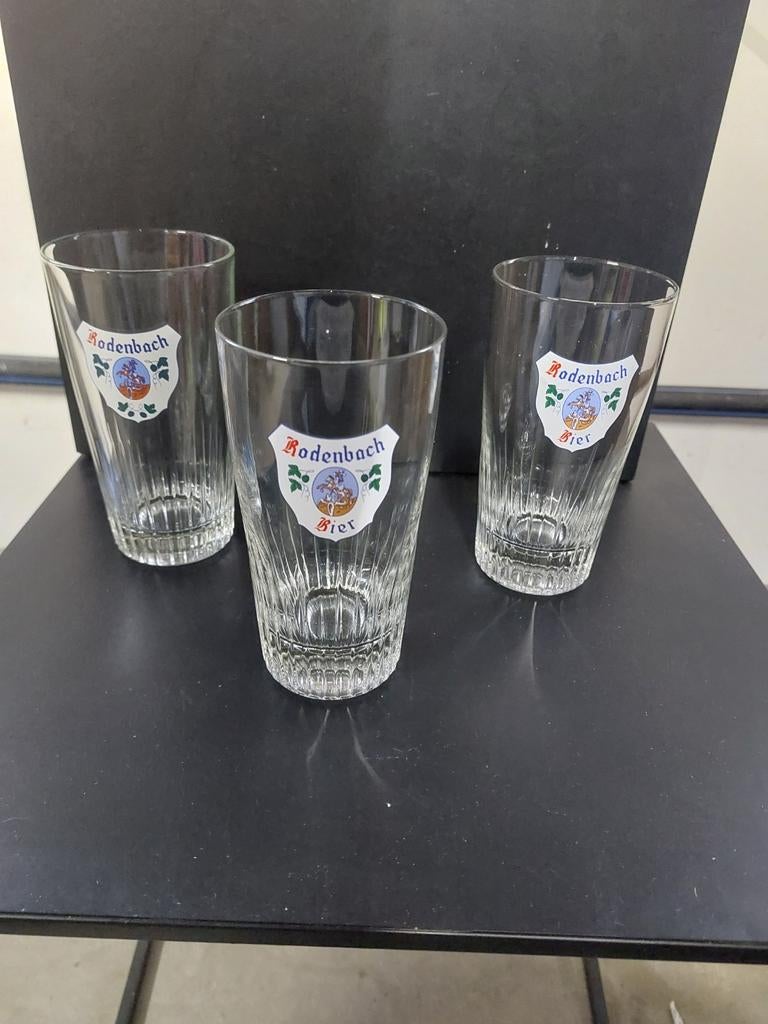 Oude rodenbach bierglazen, Verzamelen, Glas en Drinkglazen, Ophalen of Verzenden