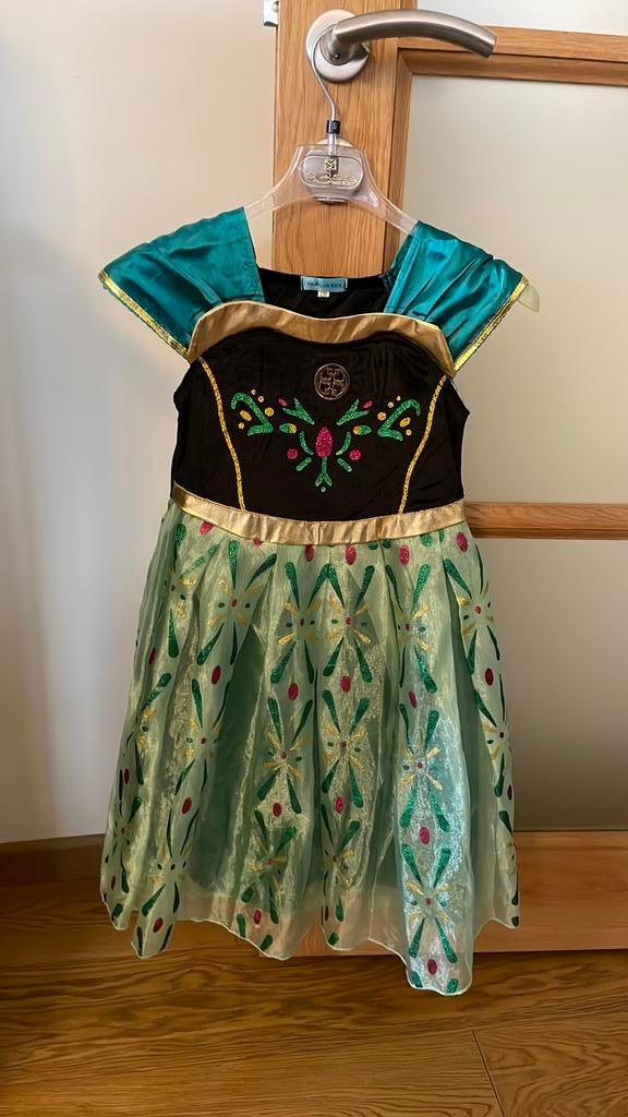 Carnaval kleedje Frozen Anna , maat 120, Ophalen, Zo goed als nieuw