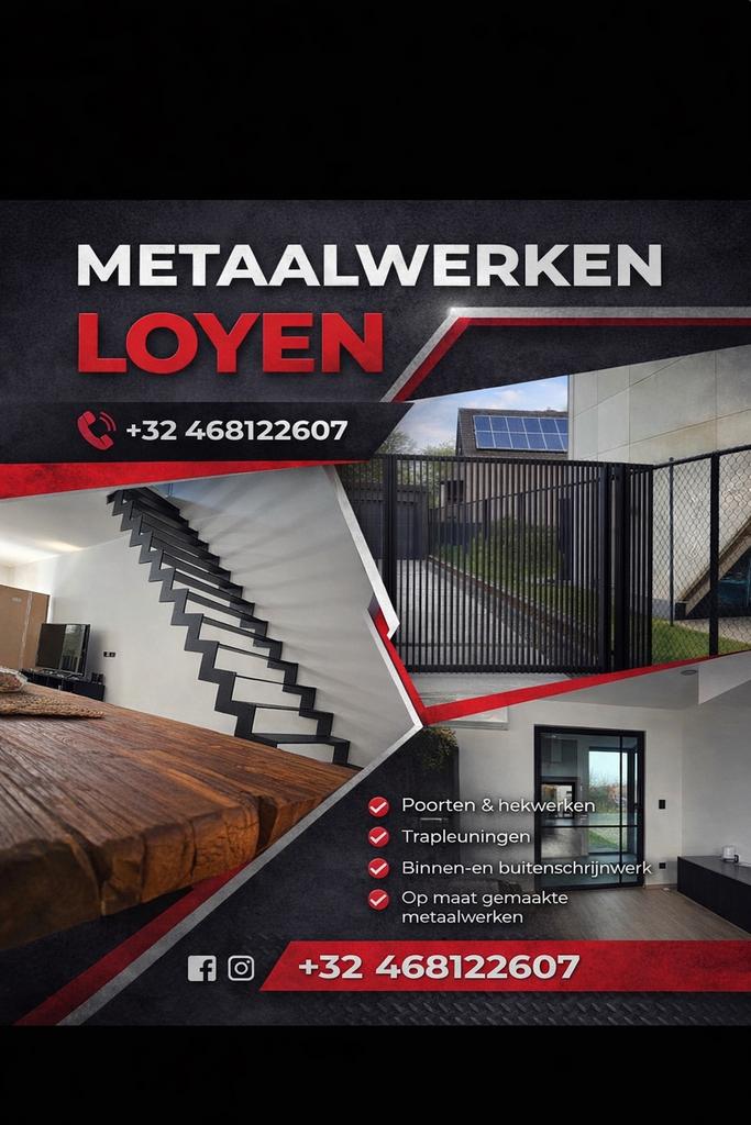 Deuren trappen leuningen poorten, Enlèvement, Neuf