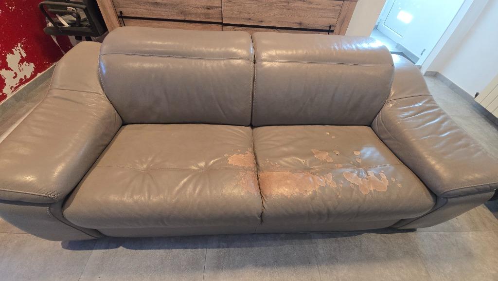 Fauteuil en cuir, Ophalen, Gebruikt, Leer, 75 tot 100 cm