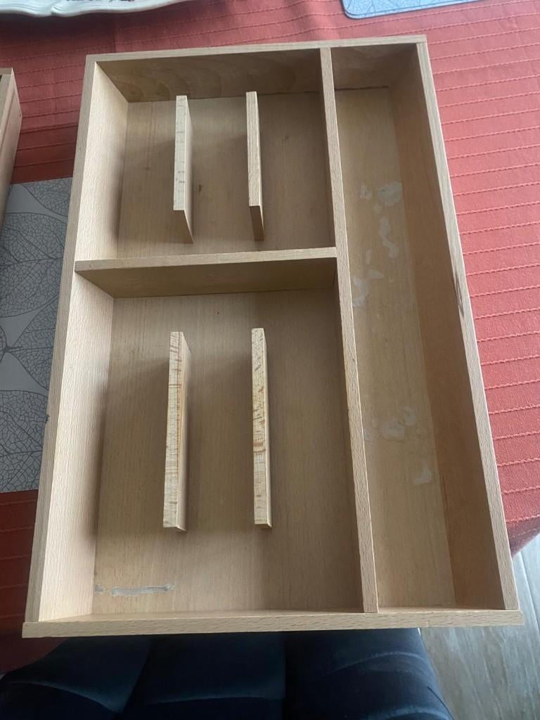 Rangement couverts, Envoi, Utilisé, Bois, Ensemble de couverts