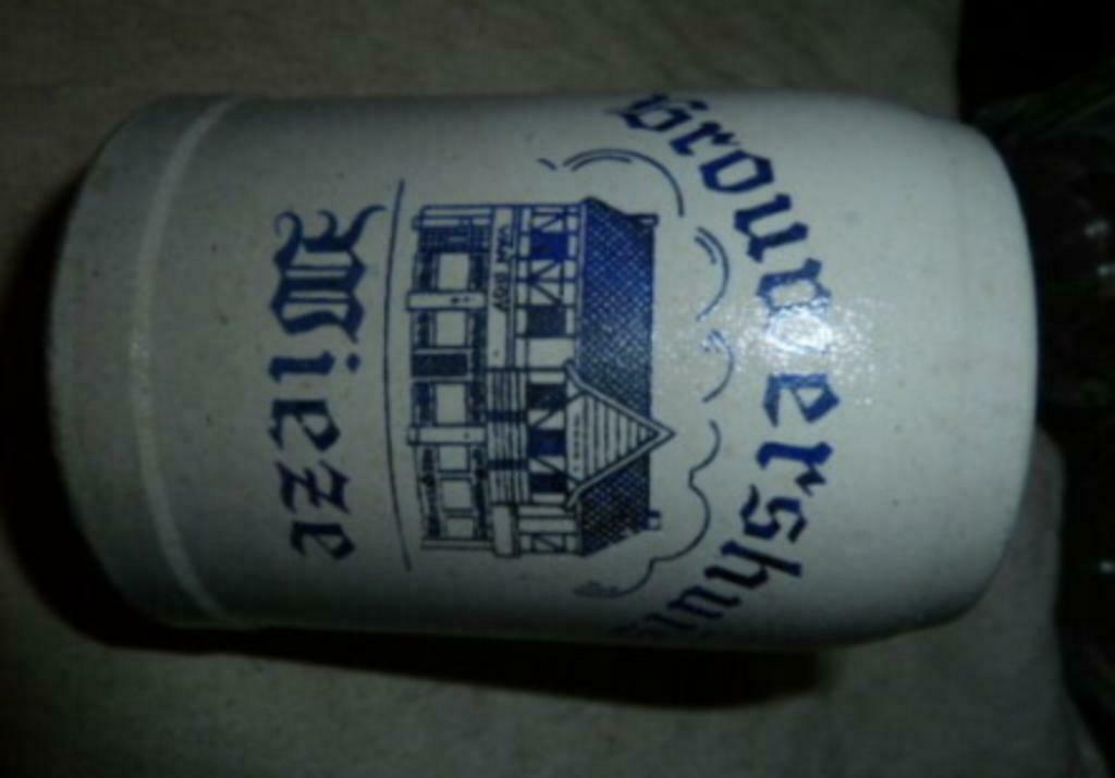 #N bier glas / stenen pul BROUWERSHUIS WIEZE 0,25L Van Roy, Ophalen of Verzenden, Nieuw, Bierglas