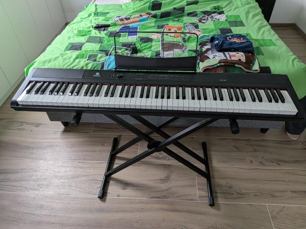 Fazley FSP-200-BK digitale piano zwart, Enlèvement, Noir, Piano, Digital