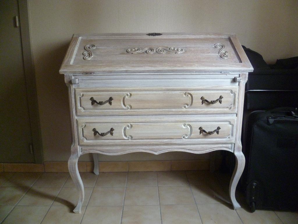 vintage secretaire bureau, Ophalen, Gebruikt, 1 of 2 laden, Eikenhout