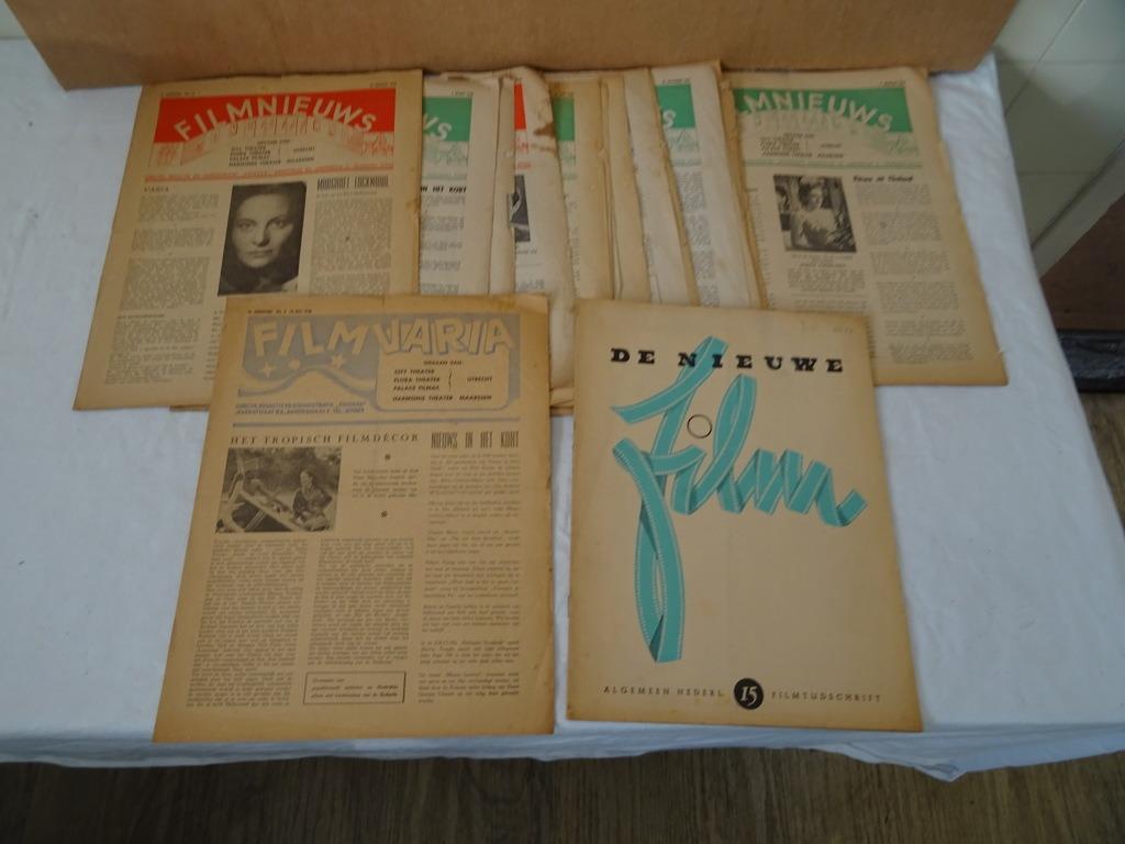 Filmnieuws 1949 -1950 collectie Filmnieuws krantjes zeldzaam, Boeken, Ophalen of Verzenden, Gelezen, Muziek, Film of Tv