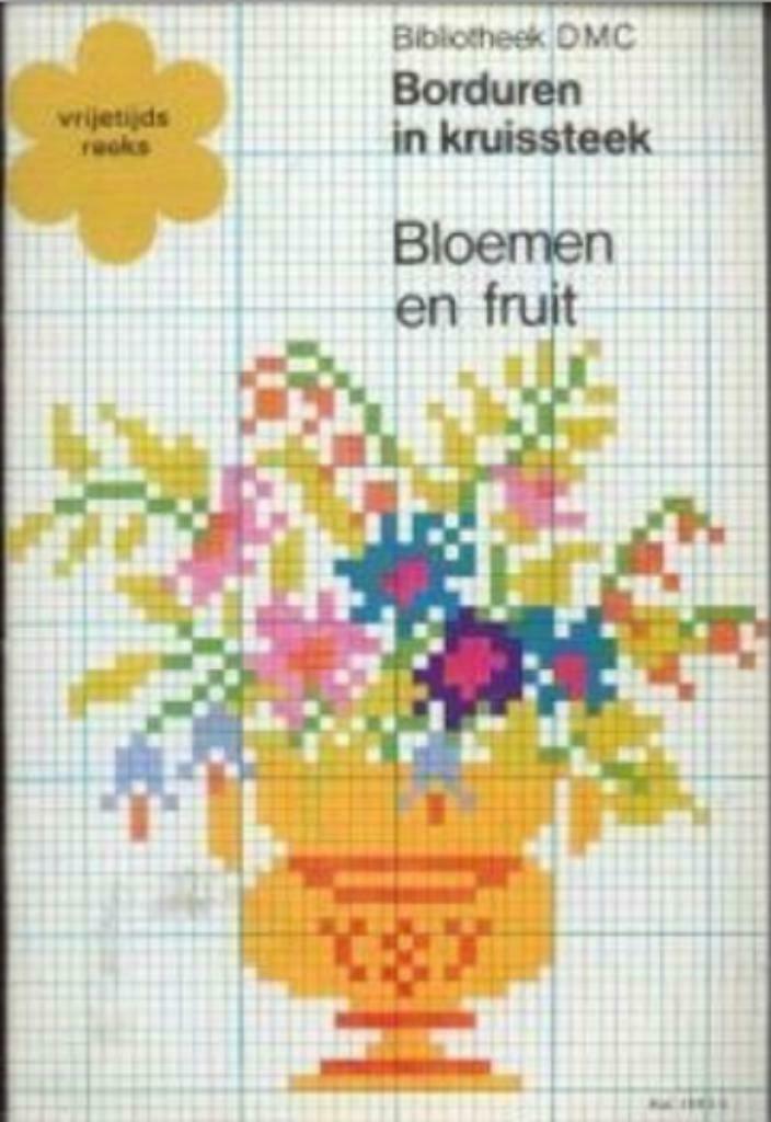 Borduren in kruissteek, bloemen en fruit, Boeken, Ophalen of Verzenden