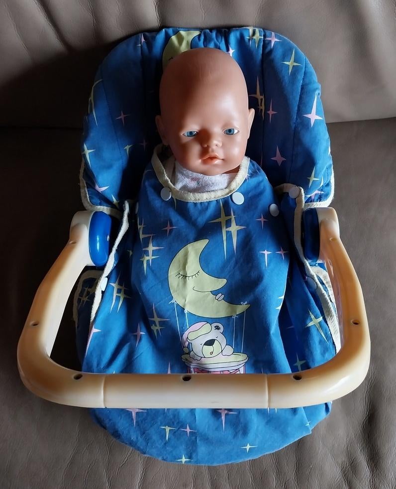 Baby Born - Zapf Creation, babypop in maxi cosi, Ophalen of Verzenden, Babypop