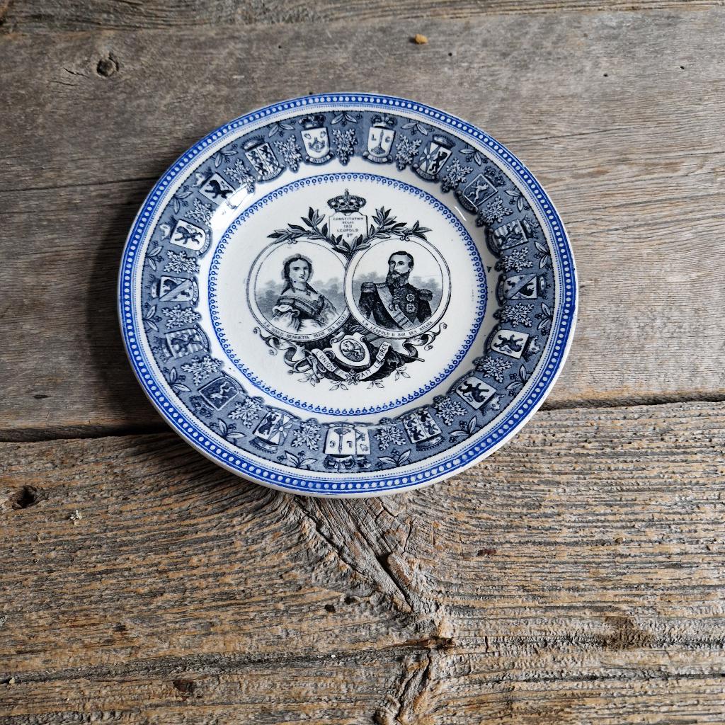 Assiette ancienne Boch, Antiek en Kunst, Antiek | Wandborden en Tegels, Ophalen of Verzenden