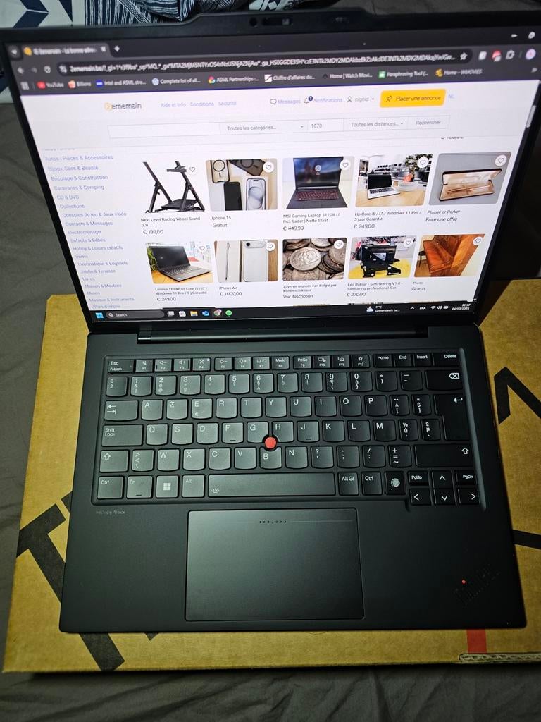 Lenovo ThinkPad X1 Carbon Gen 12/OLED/TOUCH/4G WWAN/AZERTY, Computers en Software, Ophalen of Verzenden, Azerty, 32 GB