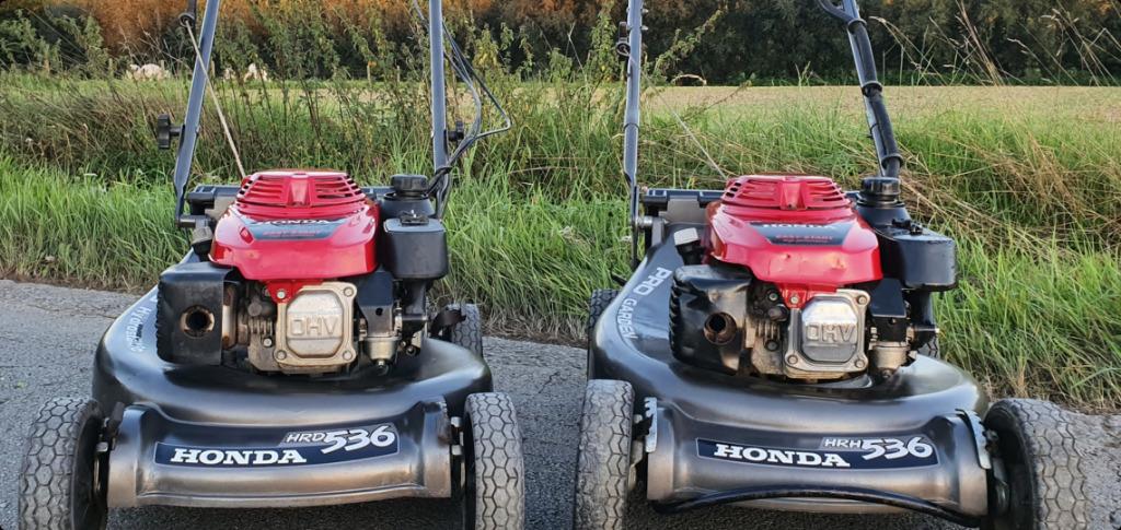 profesionele grasmaaier honda hrh536 met cardan nieuw 2549 !, Tuin en Terras, Ophalen, Zo goed als nieuw, Opvangbak