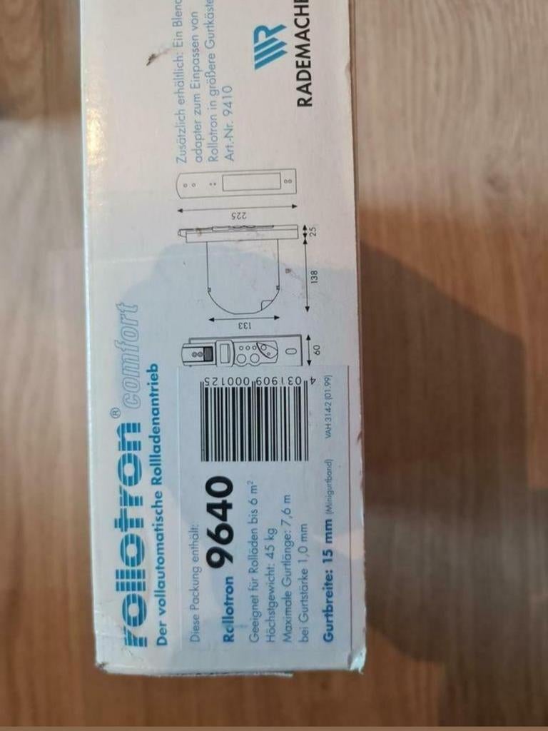 Volet électrique programmable pour sangle 15mm, Enlèvement, Neuf