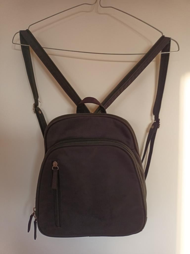 Petit sac à dos femme multipoches Zippées noir, Enlèvement ou Envoi, Utilisé, Noir, Autres types
