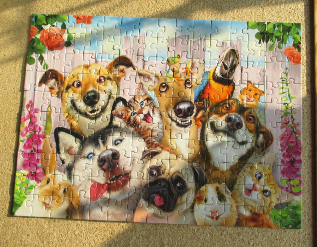 puzzel ravensburger dieren 150, Ophalen of Verzenden, Meer dan 50 stukjes, Zo goed als nieuw, 6 jaar of ouder