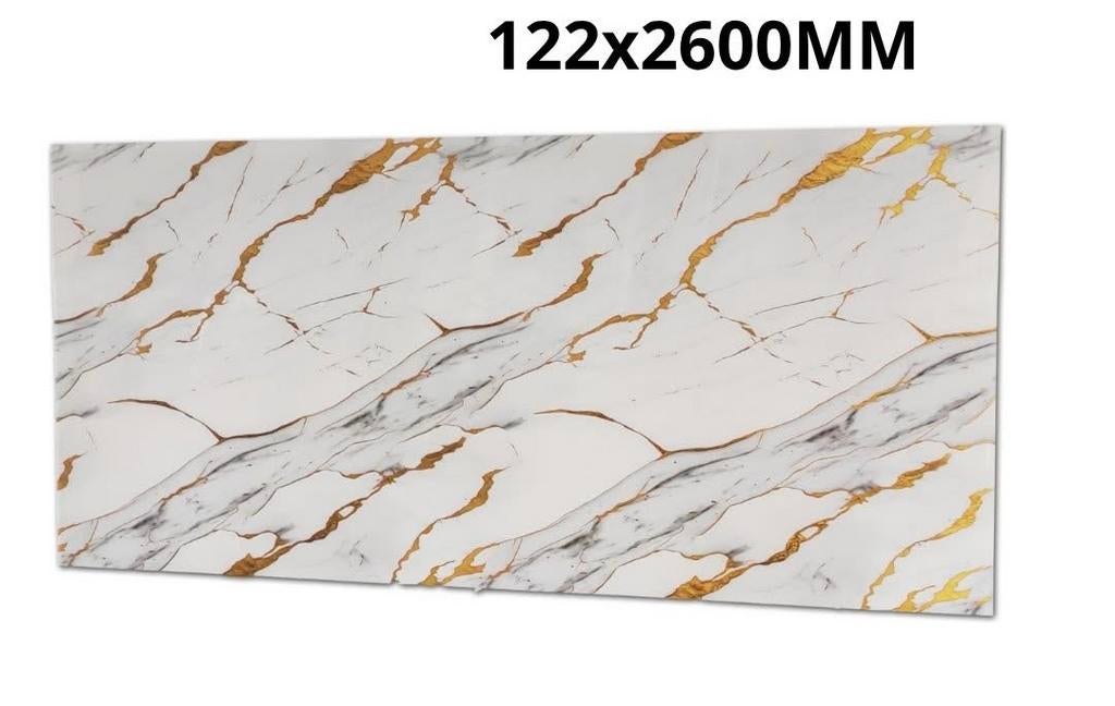 pvc marmerlook wandpaneel, Ophalen, Zo goed als nieuw