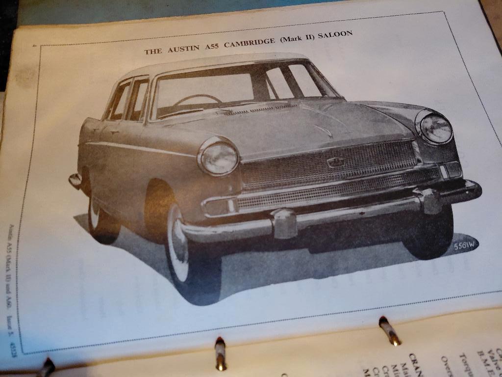 Manuel d'atelier Austin A55 Cambridge Mark II et A60, Enlèvement