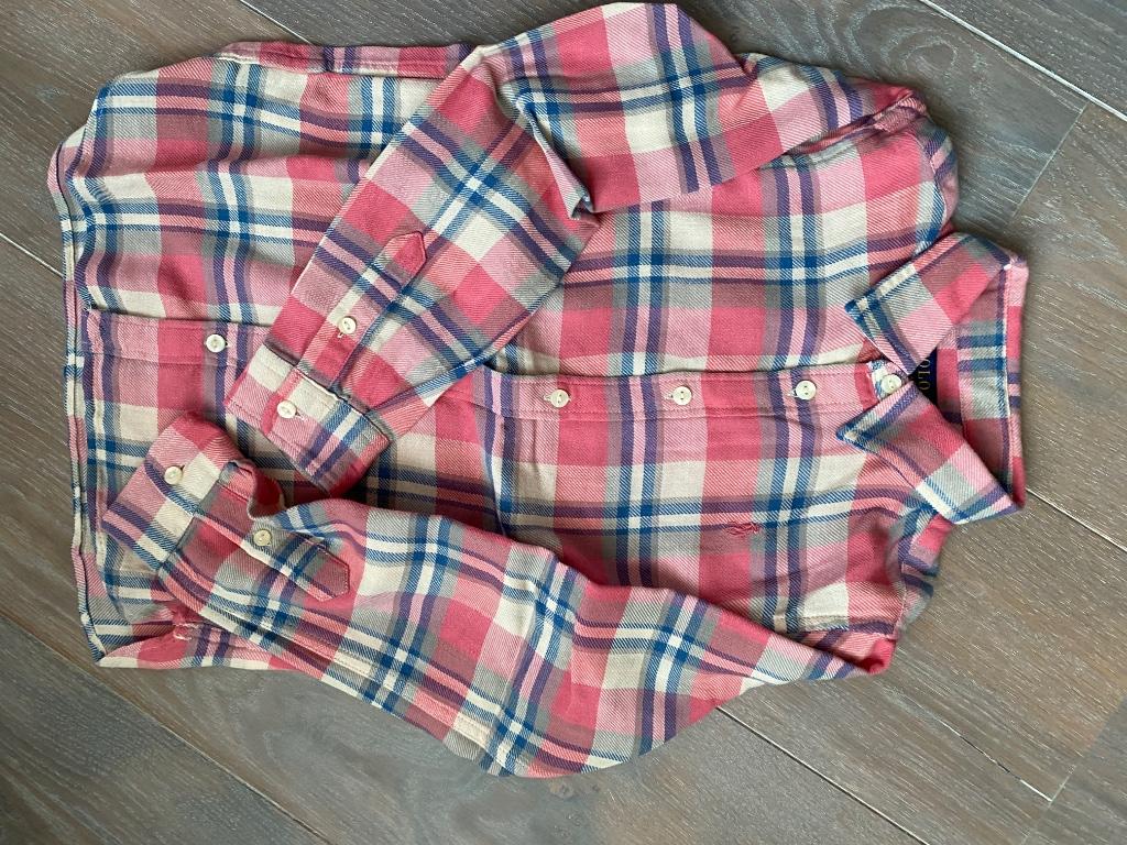 Ralph Lauren flanellen hemd maat 116, Neuf, Enlèvement ou Envoi, Chemise ou Chemisier, Ralph Lauren
