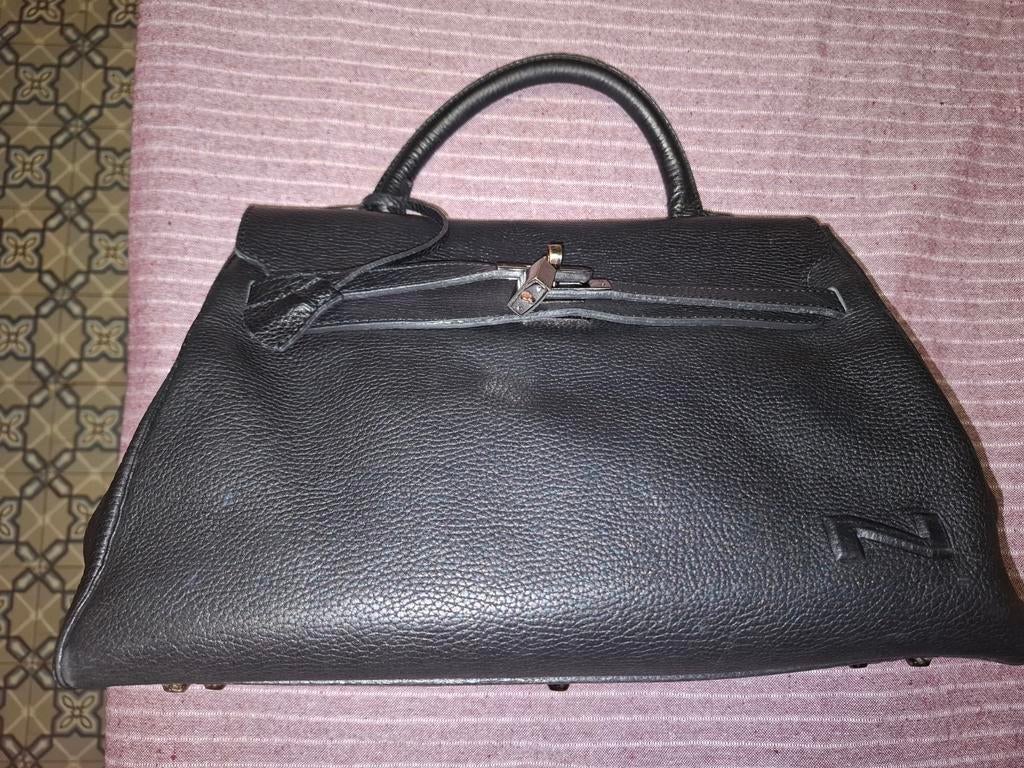 Grote Nathan handtas, Handtassen en Accessoires, Tassen | Schoudertassen, Ophalen, Zwart