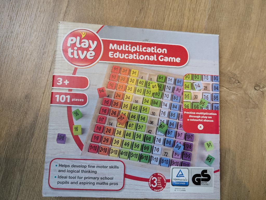 Spel maaltafels, Ophalen, Gebruikt