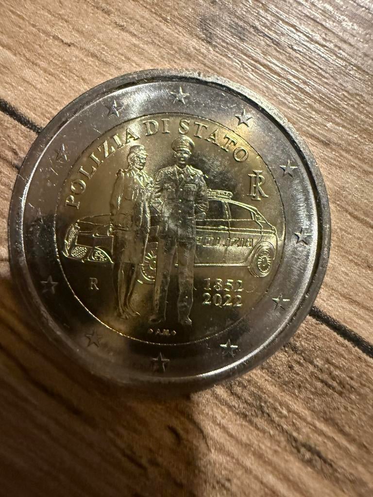 2 euros Italie 170 ans de la police anniversaire 2022, Timbres & Monnaies, Enlèvement ou Envoi, Italie, 2 euros
