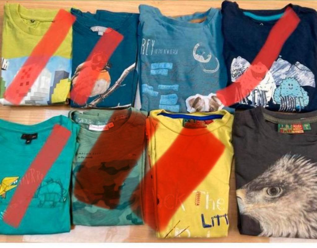 Longsleeves maat 122-128, Kinderen en Baby's, Ophalen of Verzenden, Zo goed als nieuw, Maat 128