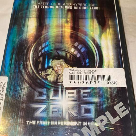 ALS NIEUW DVD CUBE ZERO !! Horror !, Ophalen of Verzenden, Zo goed als nieuw