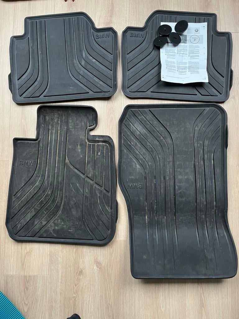 BMW 3 F32/33/36 Rubber matten voor en achter, Ophalen, Gebruikt