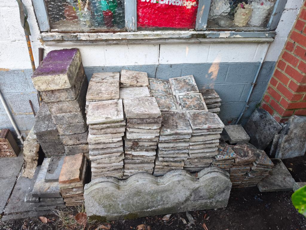 Carrelages/Dalles à donner, Ophalen, Gebruikt, Plavuizen