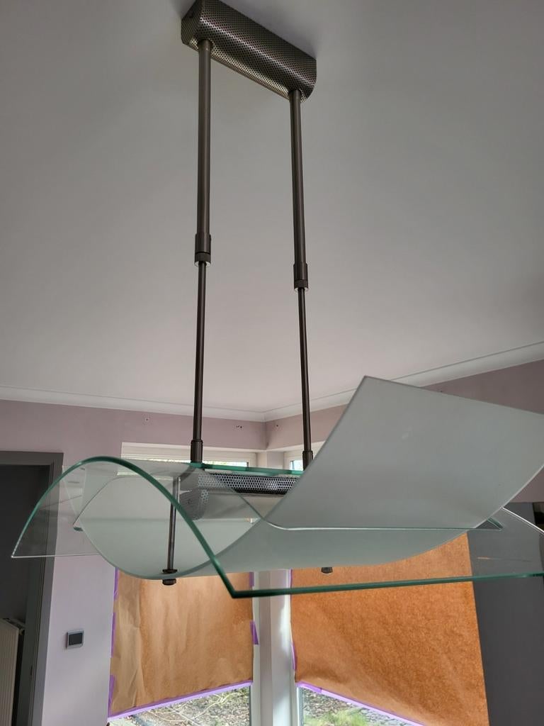 Plafondlamp, Ophalen, Zo goed als nieuw, Glas