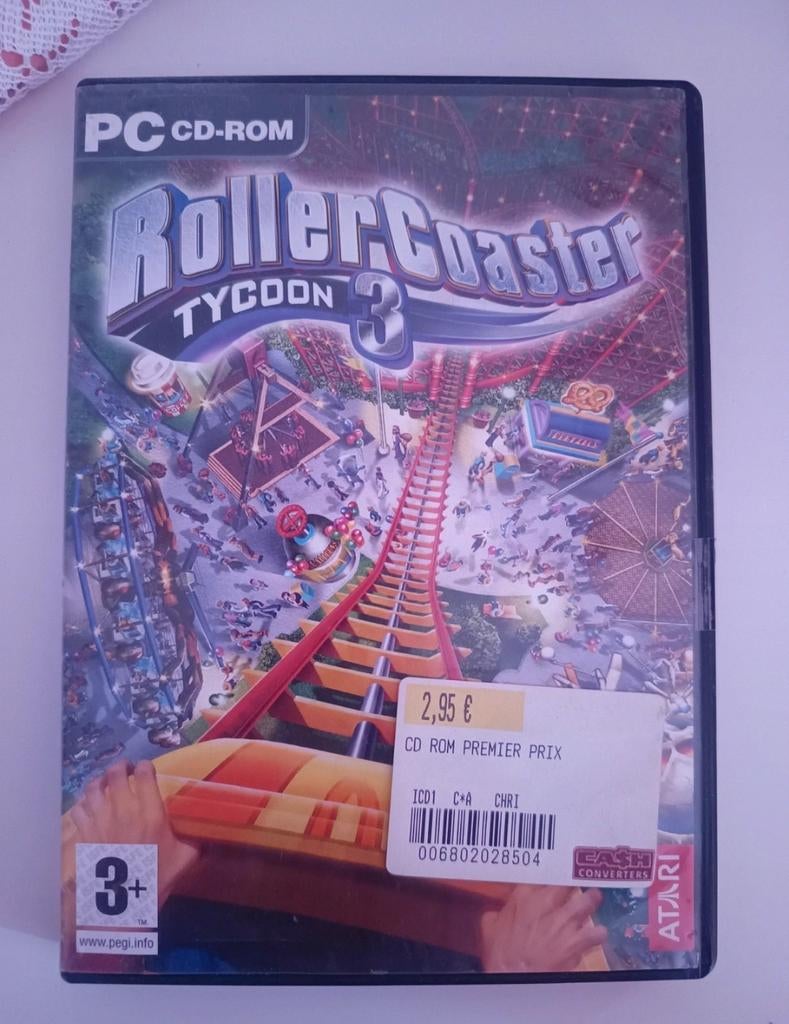 CD jeu pour PC Rollercoaster Tycoon 3, Enlèvement ou Envoi, Neuf, Simulation, À partir de 3 ans