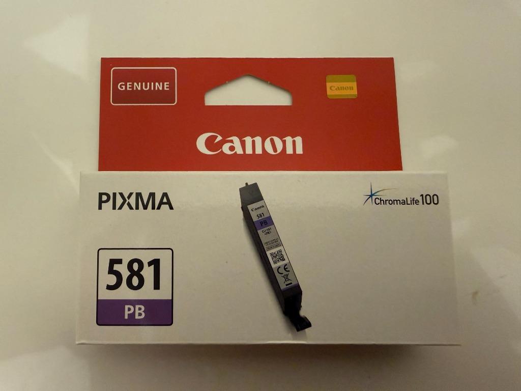 Originele Inktpatronen Canon Pixma 581 PB (Photo Blue), Computers en Software, Ophalen of Verzenden, Nieuw, Cartridge, Canon