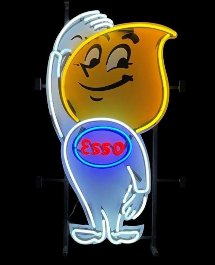 Esso piet druppel neon licht reclame decoratie verlichting, Ophalen of Verzenden, Nieuw, Lichtbak of (neon) lamp
