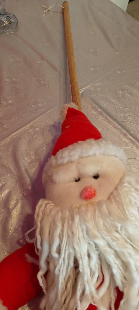 Kerstman bezem, Ophalen of Verzenden, Zo goed als nieuw