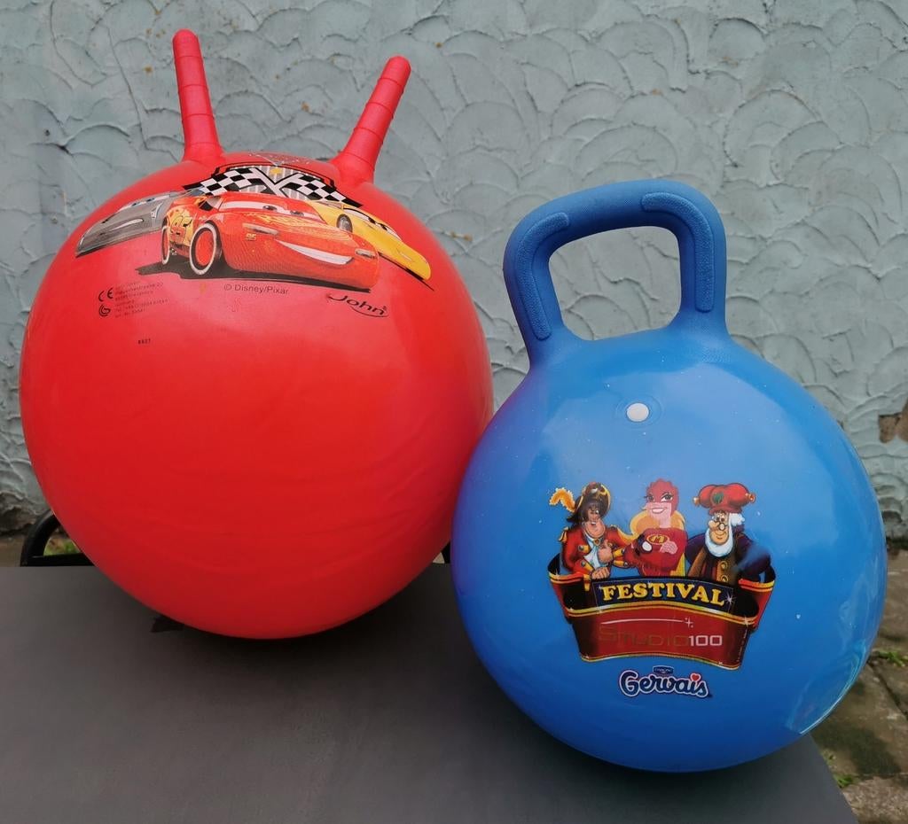 2 springballen en 1 springkoe, Ophalen, Gebruikt