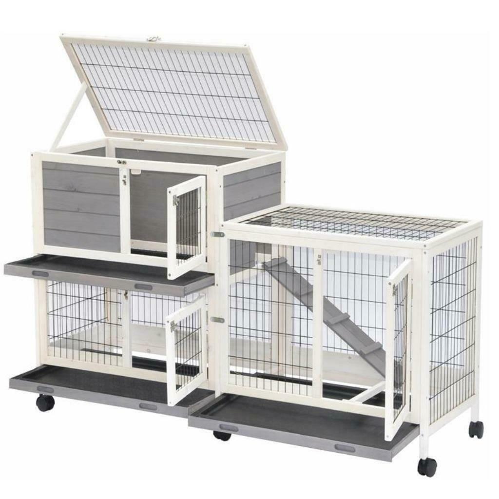 Clapier rongeur mobile intérieur ou extérieur clapier XXL, Envoi, Neuf, Cage