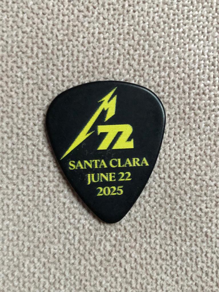 Metallica 72 seasons santa clara Guitarpick plectrum, Enlèvement ou Envoi, Comme neuf