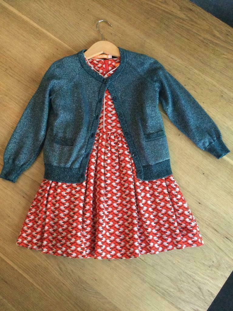 kleedje en gilet Fred en Ginger 104, Gebruikt, Meisje, Ophalen of Verzenden, Setje