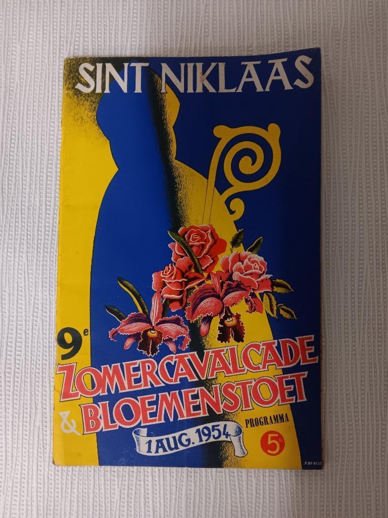 Programmaboekje Zomercavalcade Sint Niklaas 1954, Verzamelen, Ophalen of Verzenden, Gebruikt, Overige typen