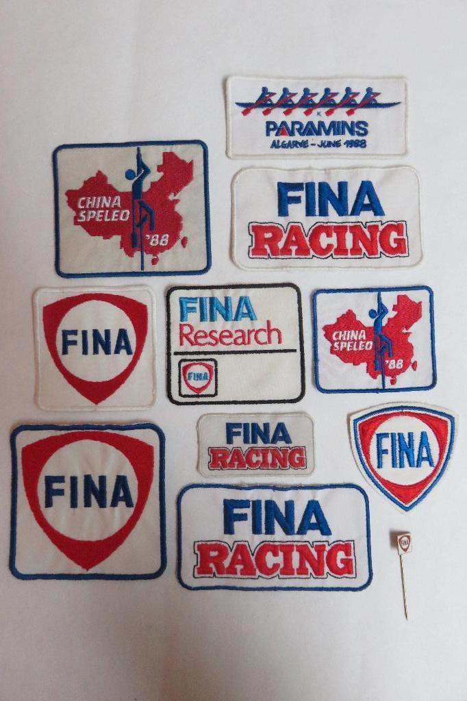 Reclamemerken patch : FINA, Verzamelen, Ophalen of Verzenden, Zo goed als nieuw, Overige typen