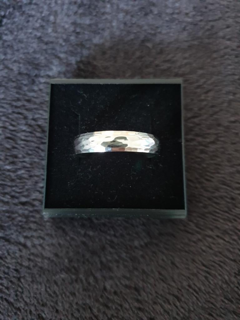 Nieuwe ring voor heren in edelstaal maat 68, 20 of groter, IJzer of Staal, Heer, Nieuw