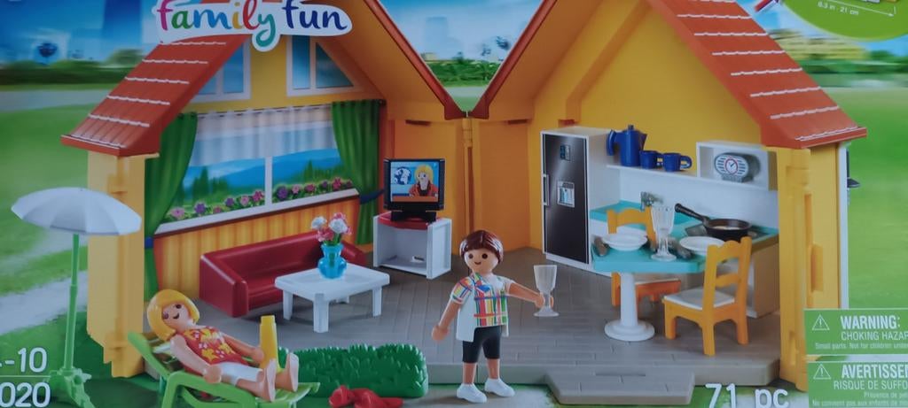 Playmobil 6020 maison de vacances, Enlèvement, Comme neuf