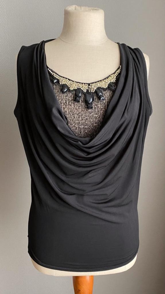 Zwart topje Morgan de Toi maat XS - NIEUW, Kleding | Dames, Verzenden, Zwart, Nieuw, Zonder mouw