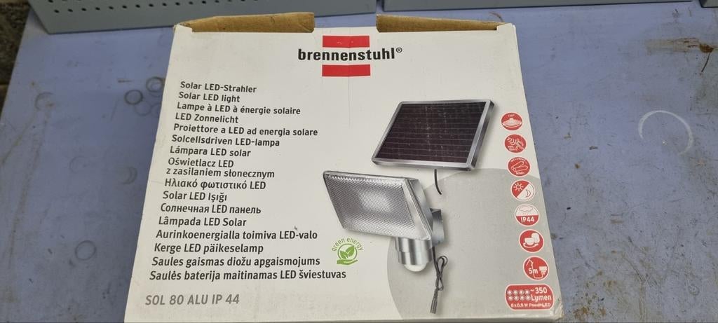 Brennenstuhl lampe extérieure led énergie solaire IP44, Enlèvement, Neuf, Énergie solaire, LED