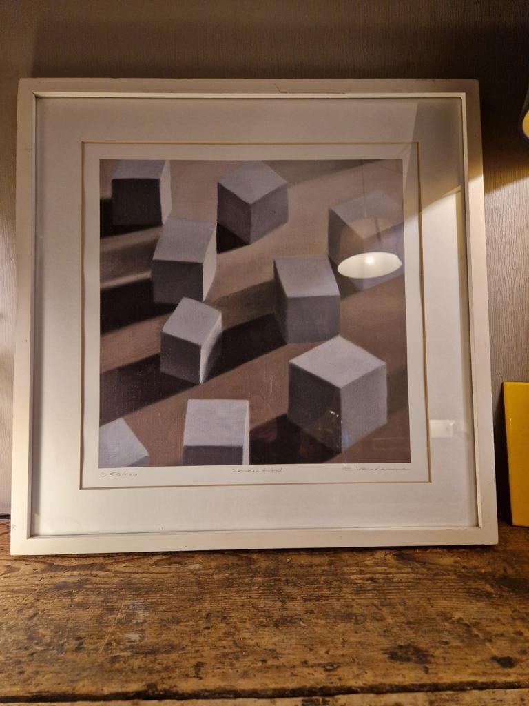 Lithografie zonder titel Eric Vandamme, Antiek en Kunst, Ophalen of Verzenden