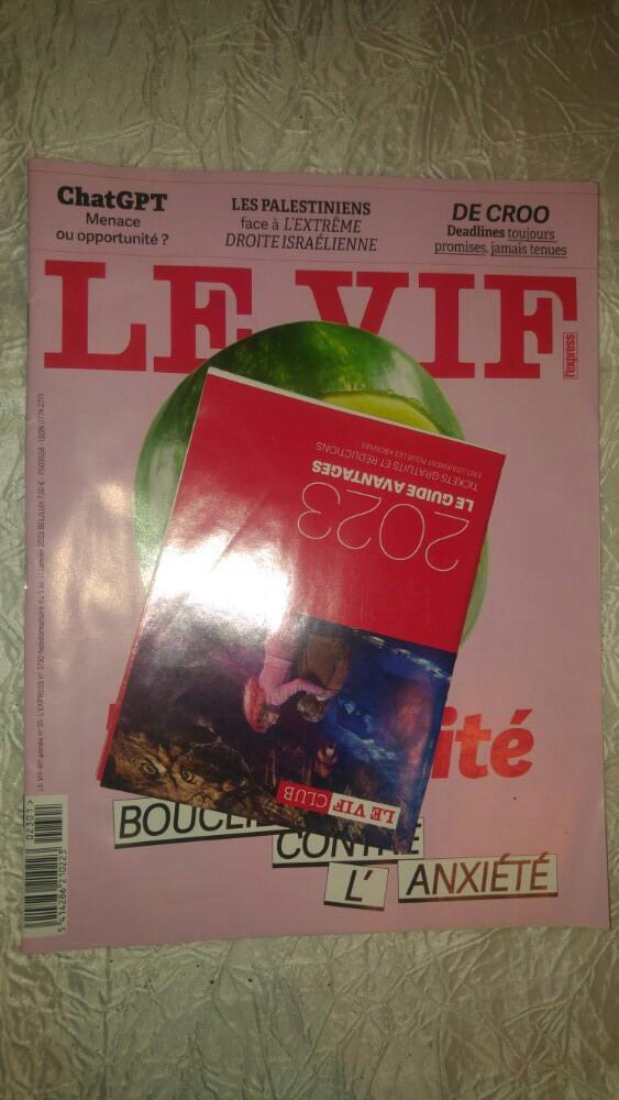 Revue reilure le vif 5-11 janvier 2023 n 41, Livres, Journaux & Revues, Enlèvement ou Envoi, Comme neuf