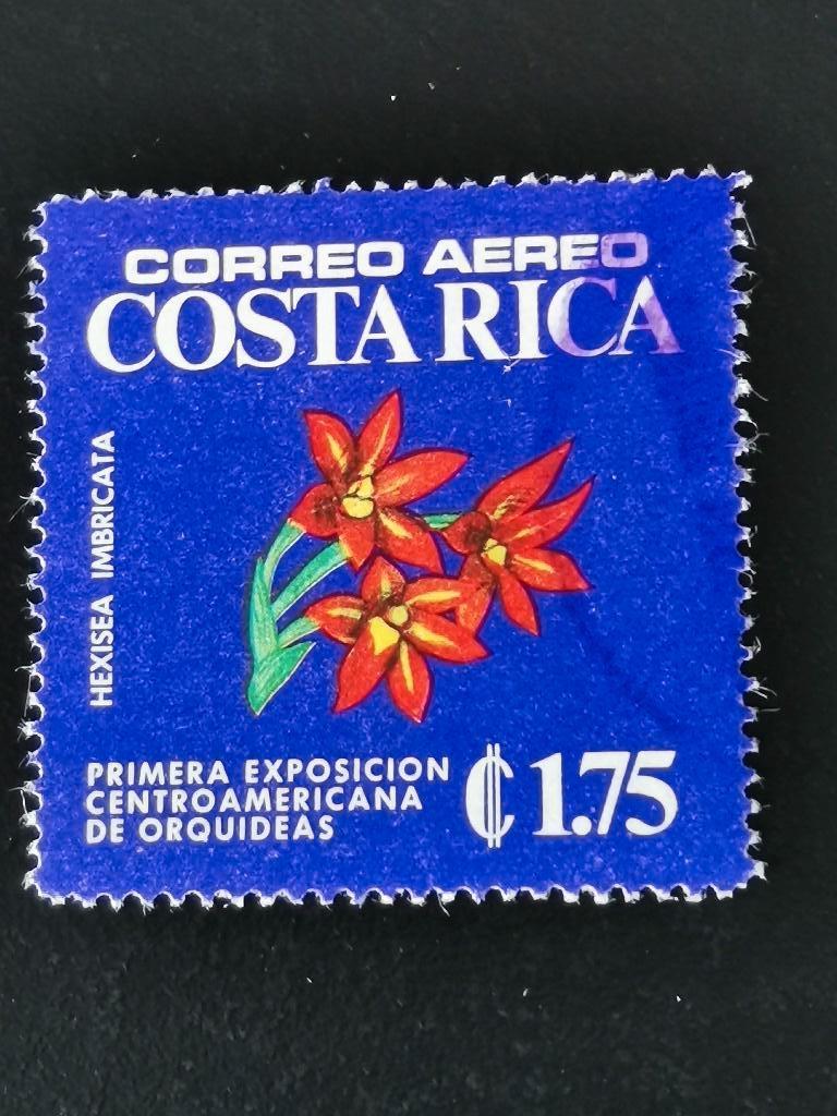 Costa Rica 1975 - fleurs - orchidées, Enlèvement ou Envoi, Affranchi, Amérique centrale